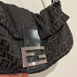 ❗️SOLD ❗️FENDI Zucca Pattern Mini Baguette Bag